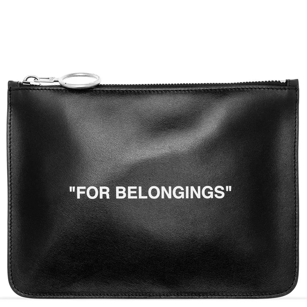 Quote Pouch - Black/White