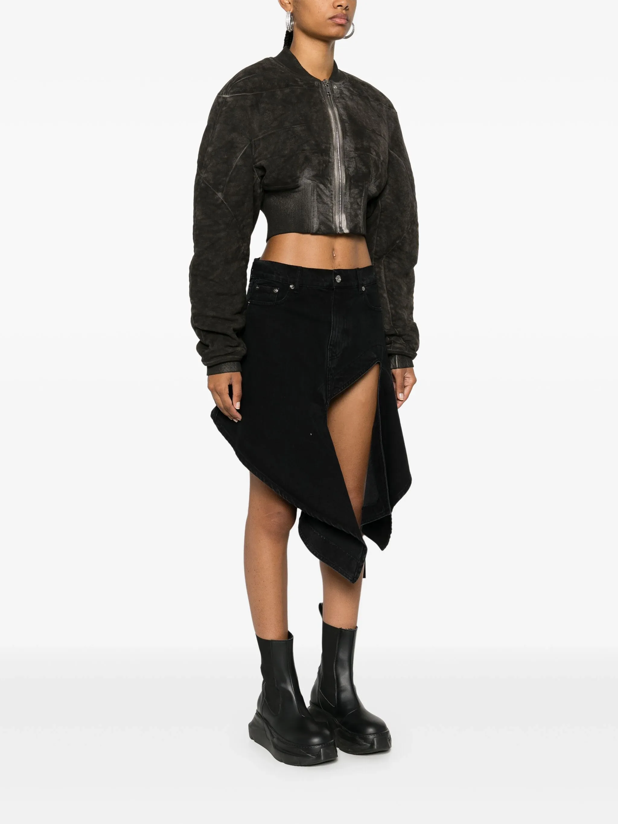 RICK OWENS DRKSHDW - Women Bomber Imbottito - Collage Bomber