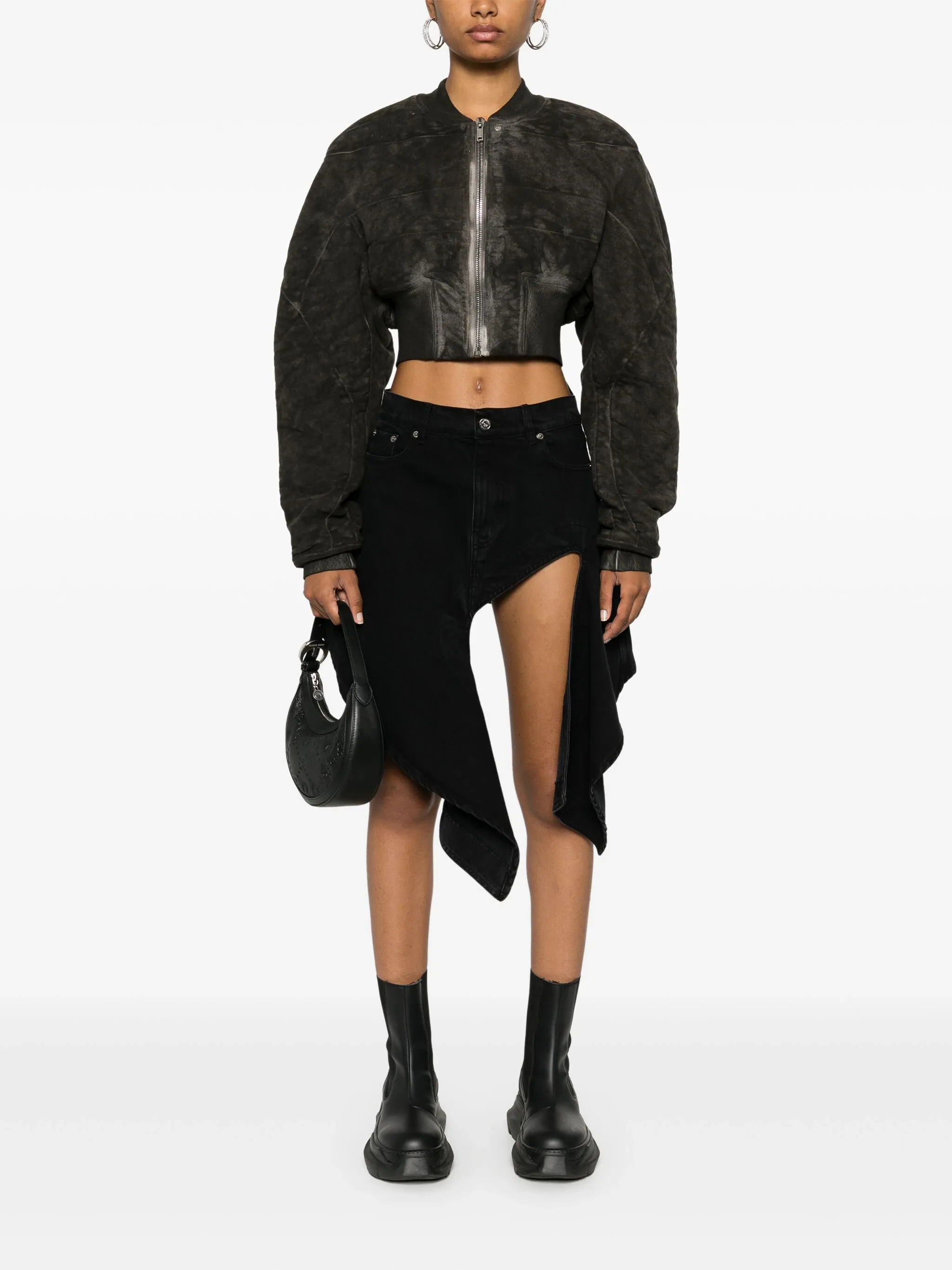 RICK OWENS DRKSHDW - Women Bomber Imbottito - Collage Bomber