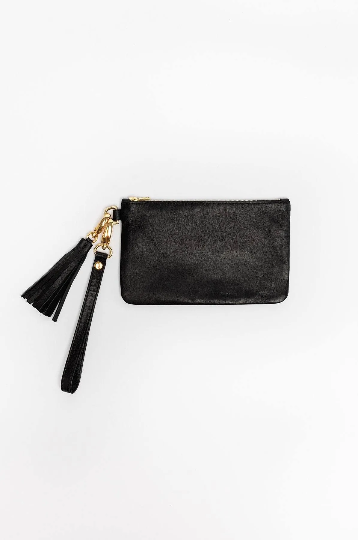 RLH3407 - The Leather Wristlet Zip Pouch