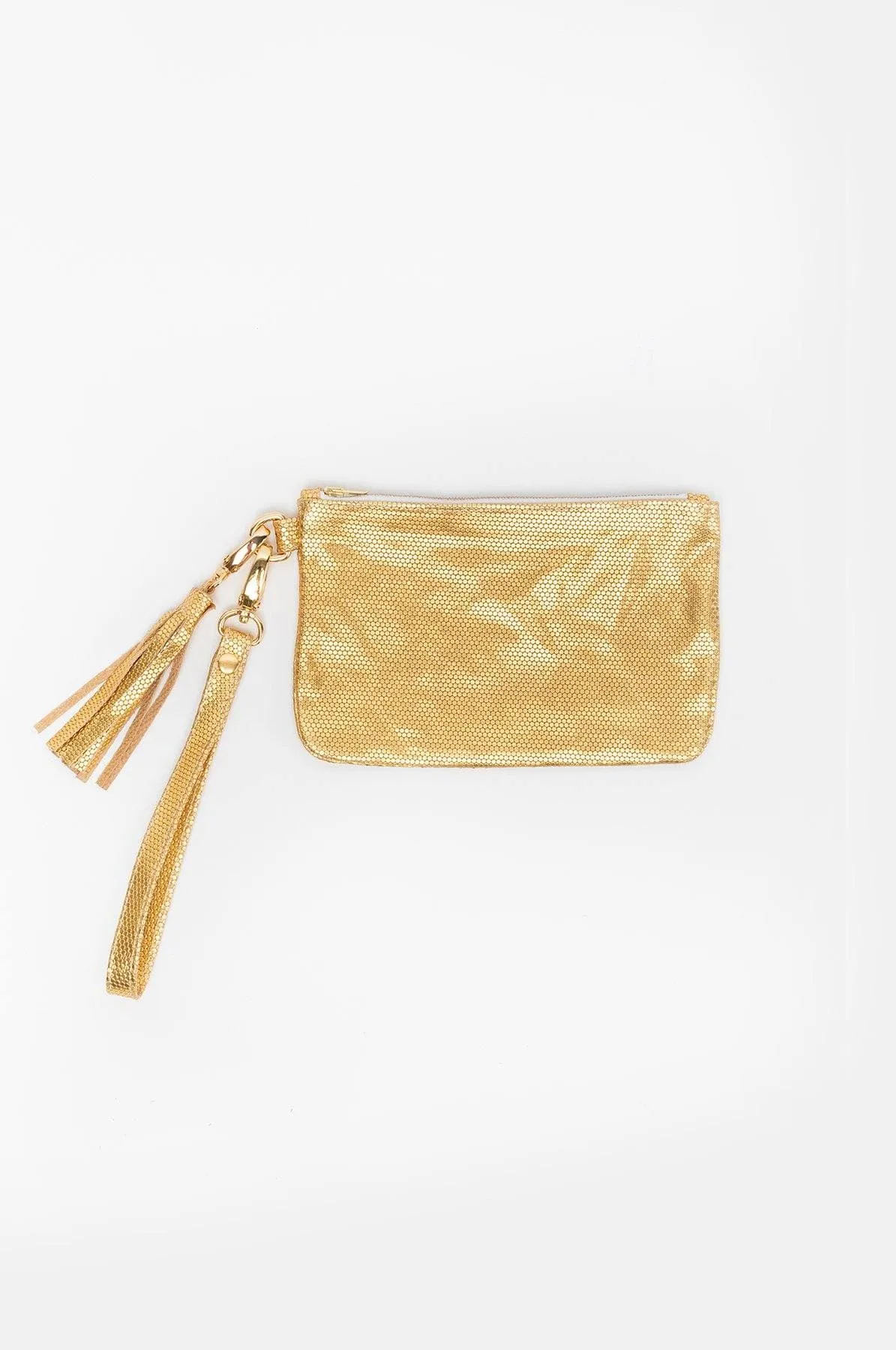 RLH3407 - The Leather Wristlet Zip Pouch