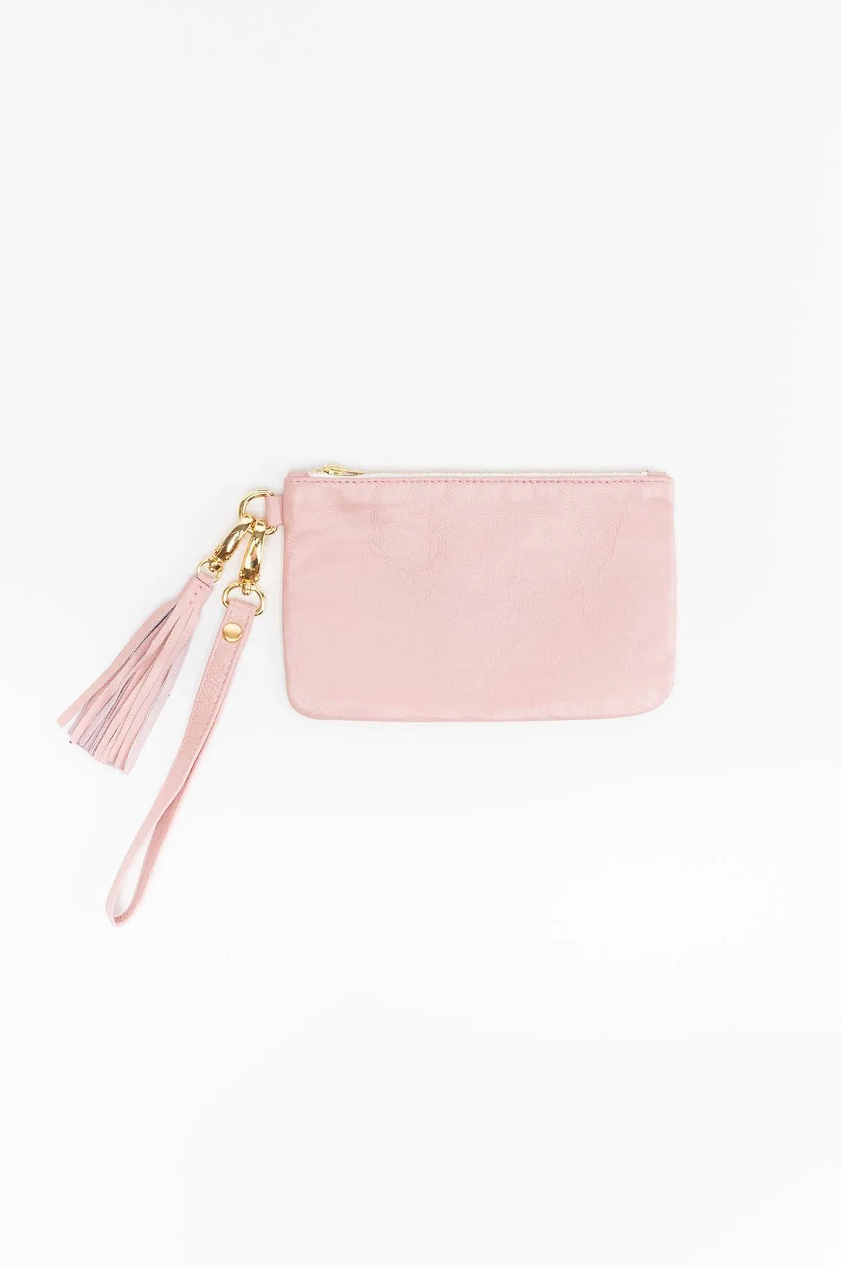 RLH3407 - The Leather Wristlet Zip Pouch