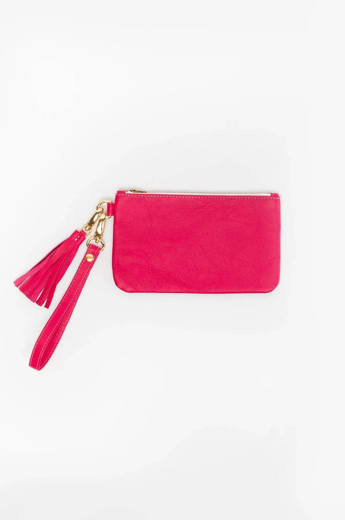 RLH3407 - The Leather Wristlet Zip Pouch