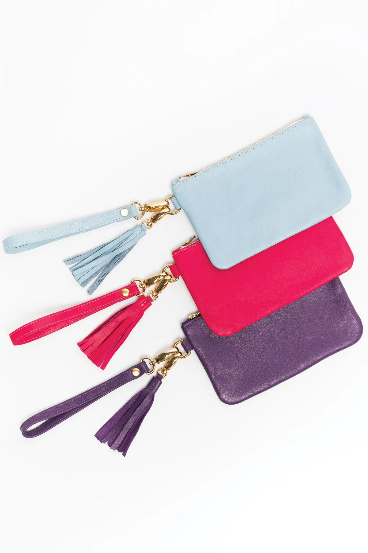 RLH3407 - The Leather Wristlet Zip Pouch