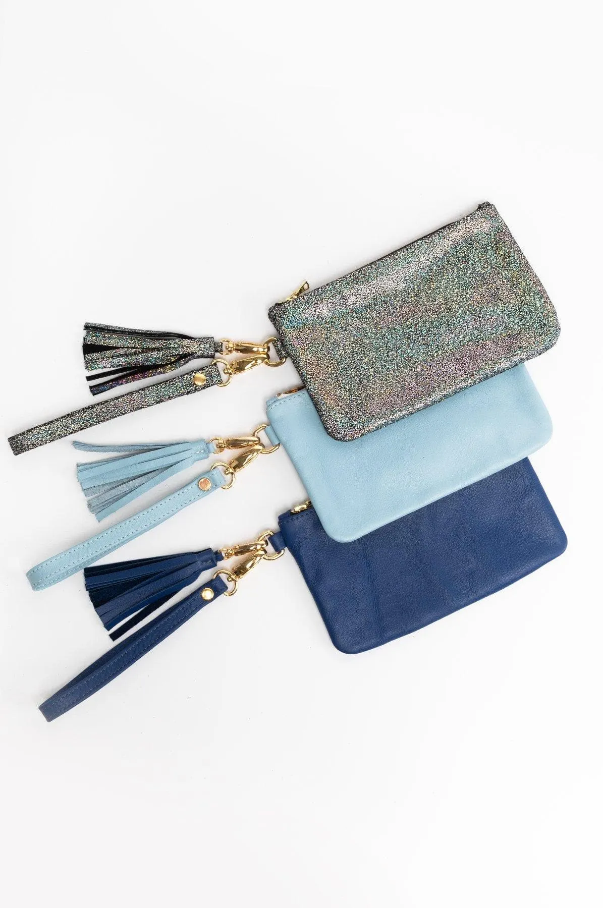 RLH3407 - The Leather Wristlet Zip Pouch