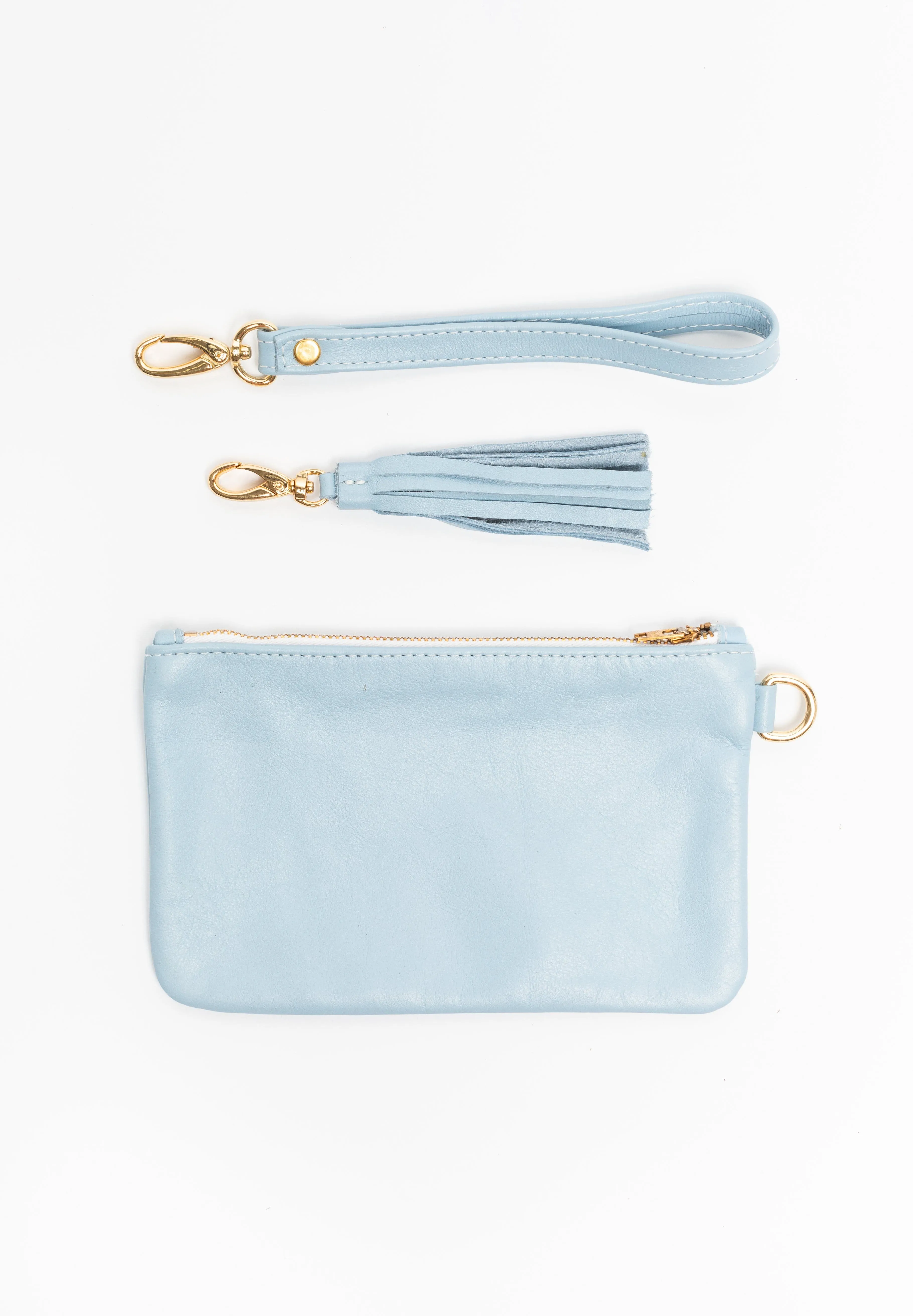 RLH3407 - The Leather Wristlet Zip Pouch