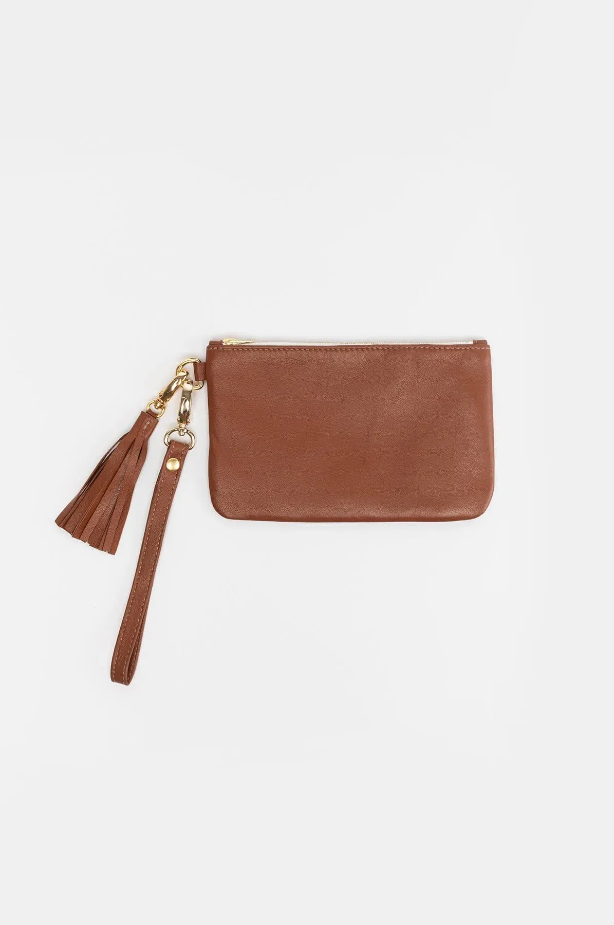 RLH3407 - The Leather Wristlet Zip Pouch