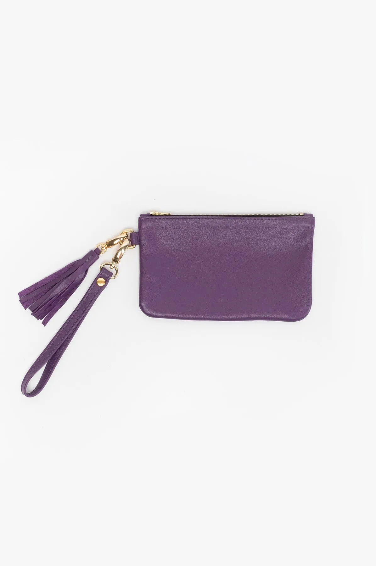 RLH3407 - The Leather Wristlet Zip Pouch