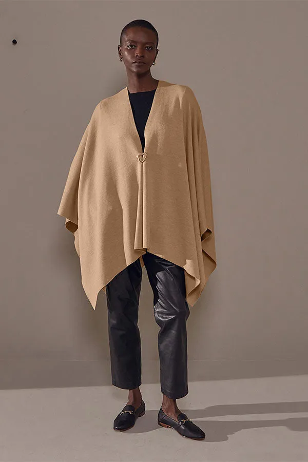 Rodier MOCHA KNITTED CAPE