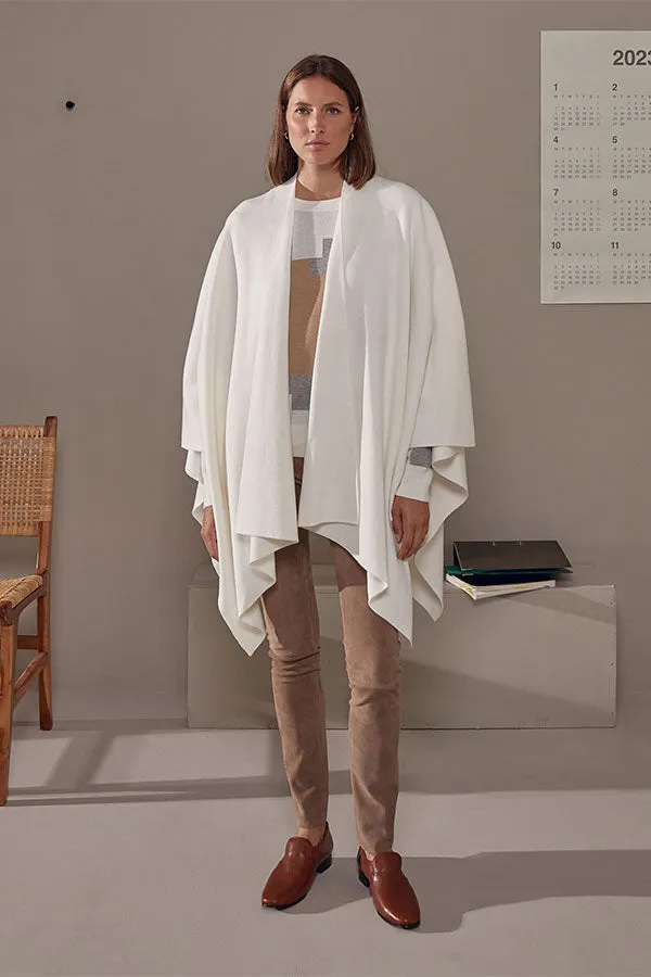 Rodier WHITE KNITTED CAPE