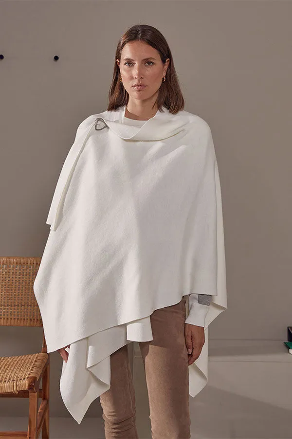 Rodier WHITE KNITTED CAPE