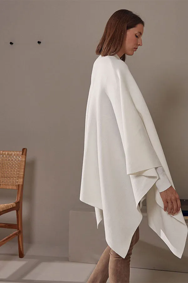 Rodier WHITE KNITTED CAPE