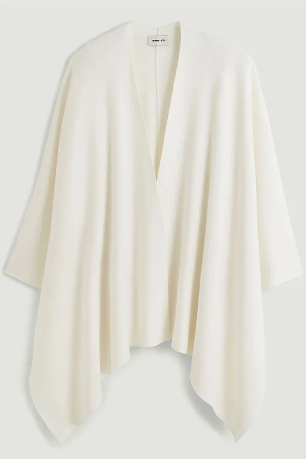 Rodier WHITE KNITTED CAPE