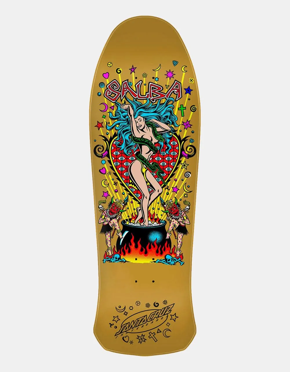 Santa Cruz Salba Witch Doctor Reissue Skateboard Deck - 10.4