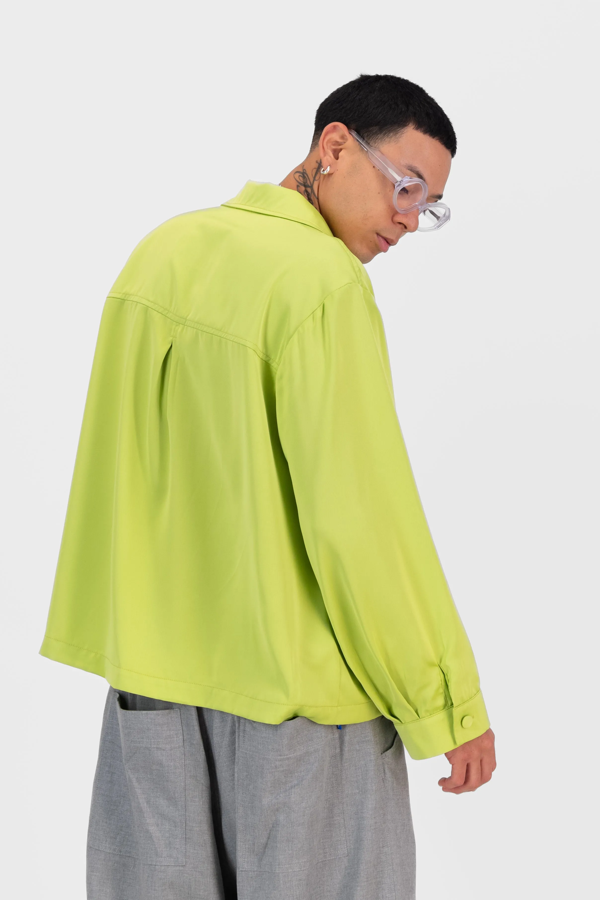 Satin Cocoon Bowler - Apple