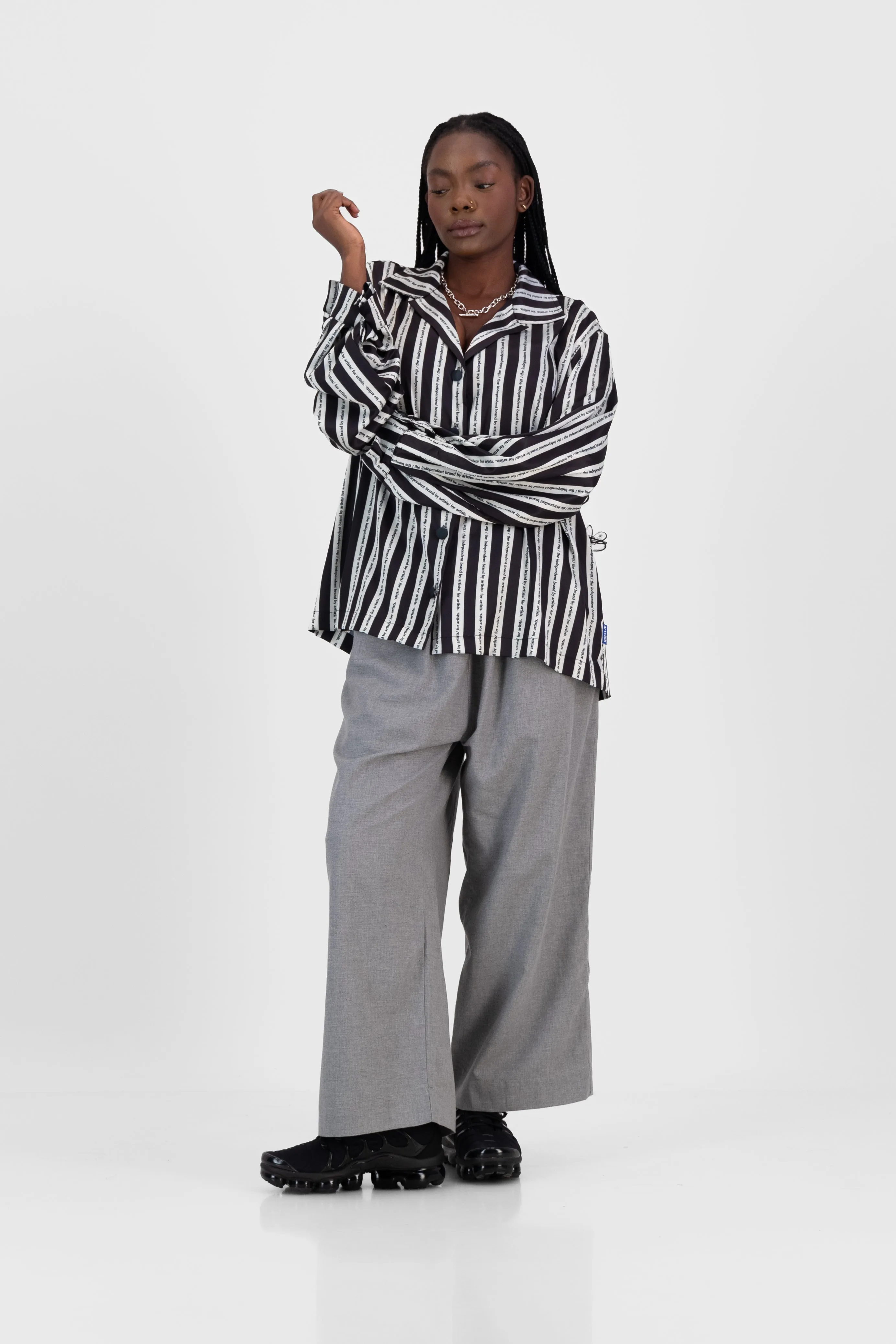 Satin Cocoon Bowler - Stripe