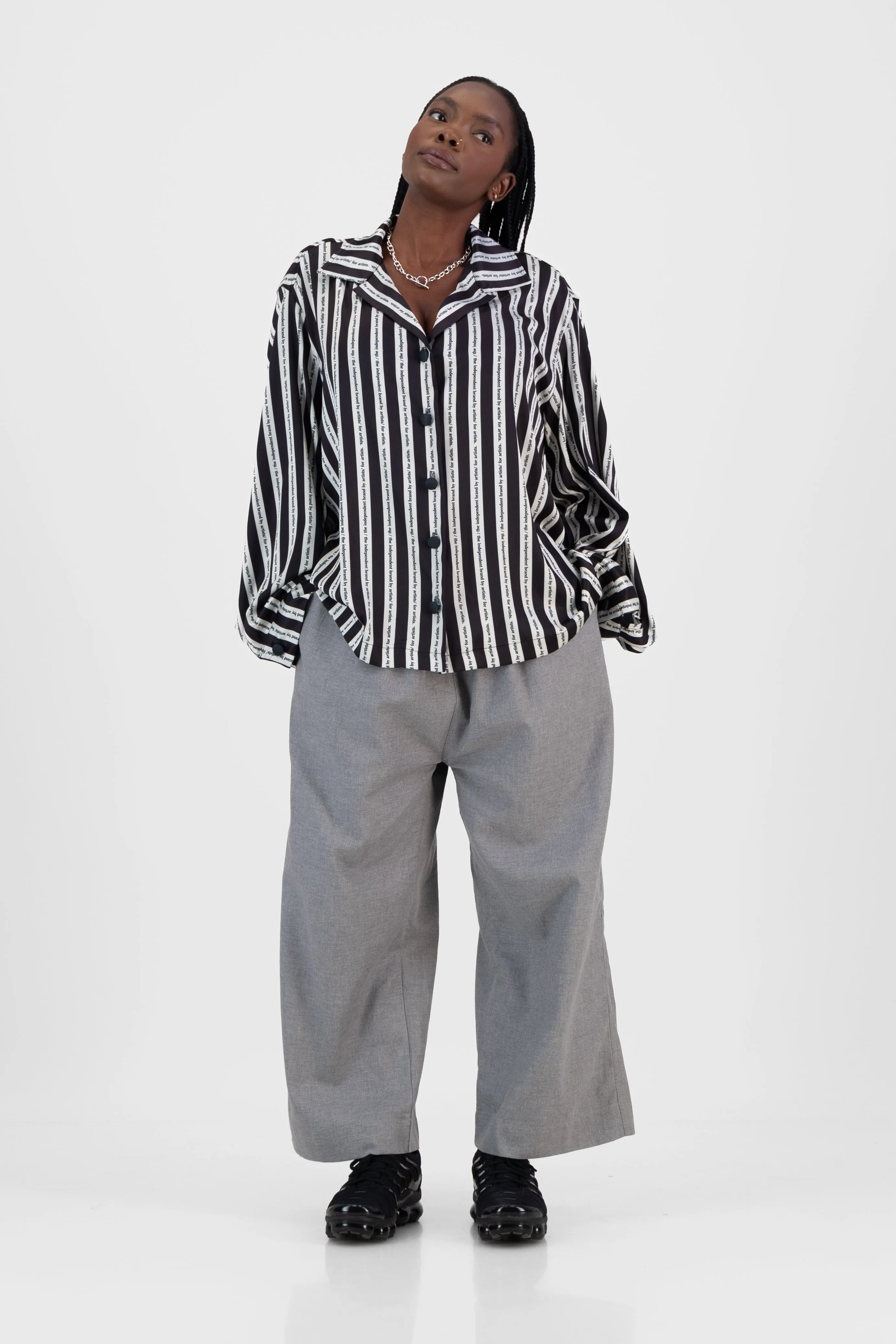 Satin Cocoon Bowler - Stripe