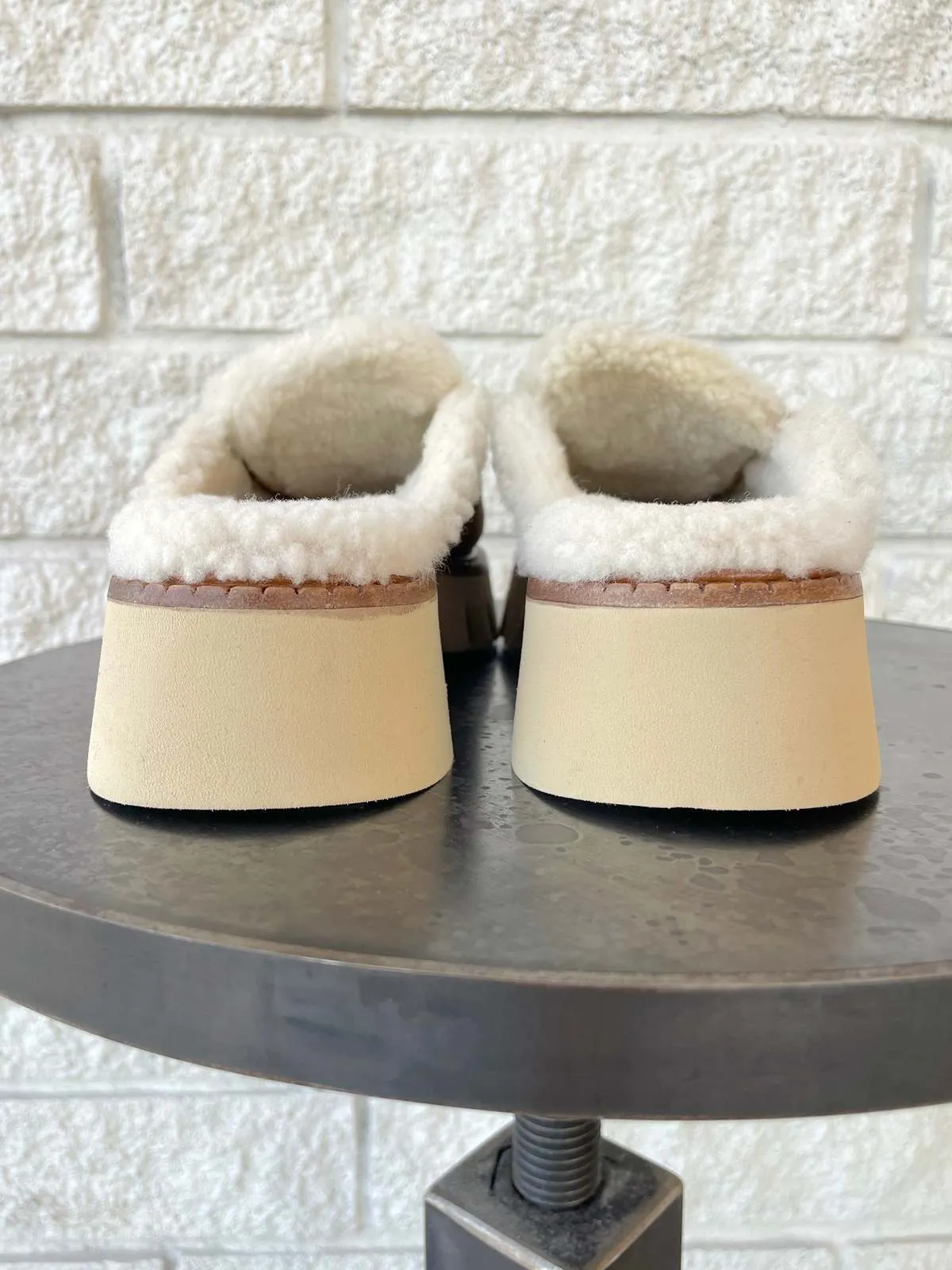 Savy Shearling Mule - Rope Velour Shearling