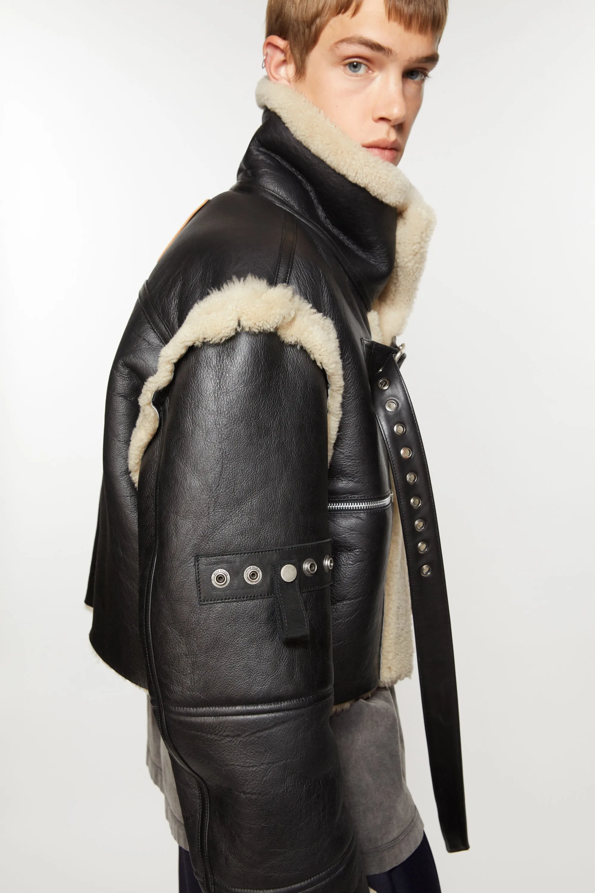 Shearling buckle jacket