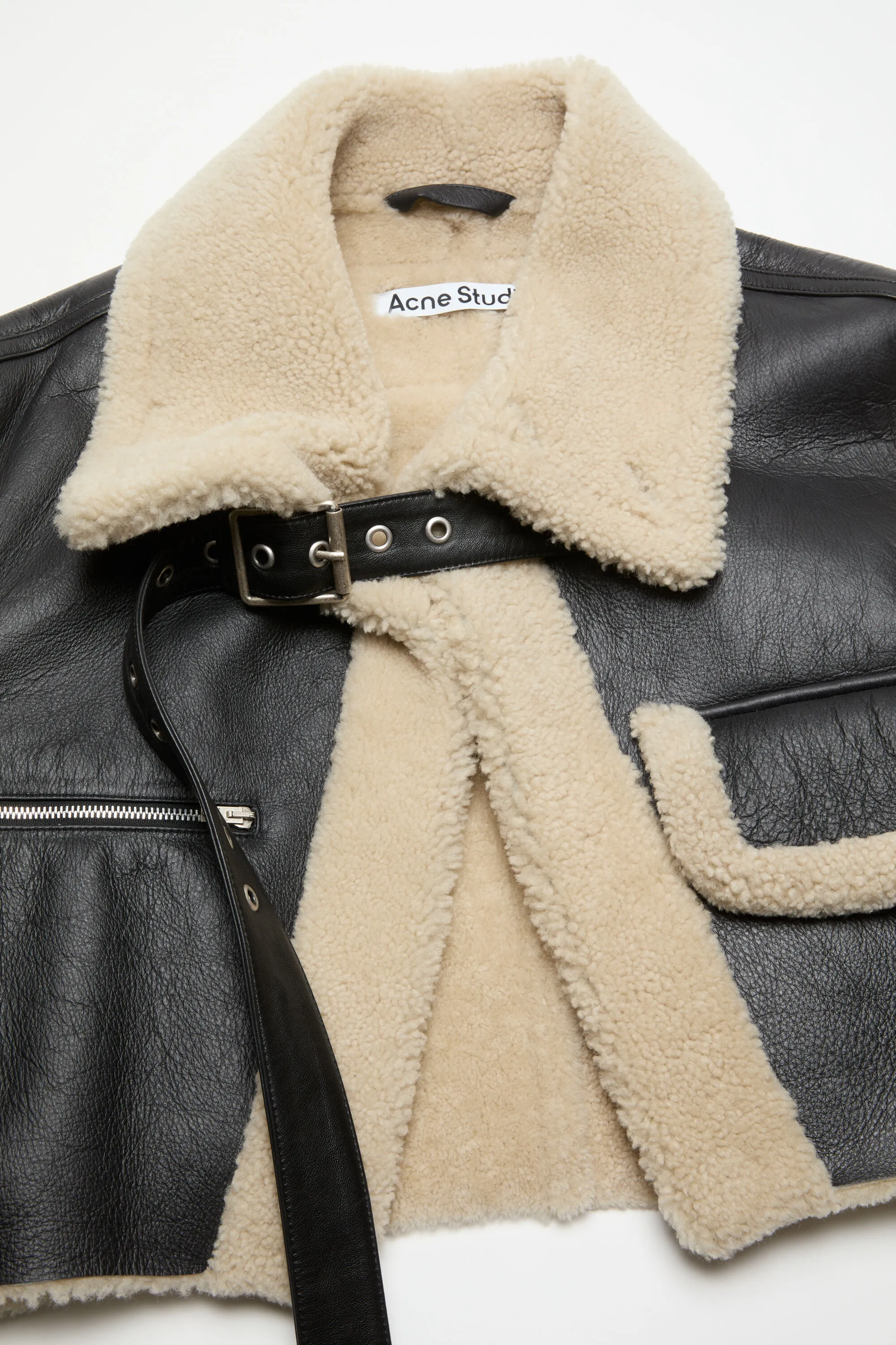 Shearling buckle jacket