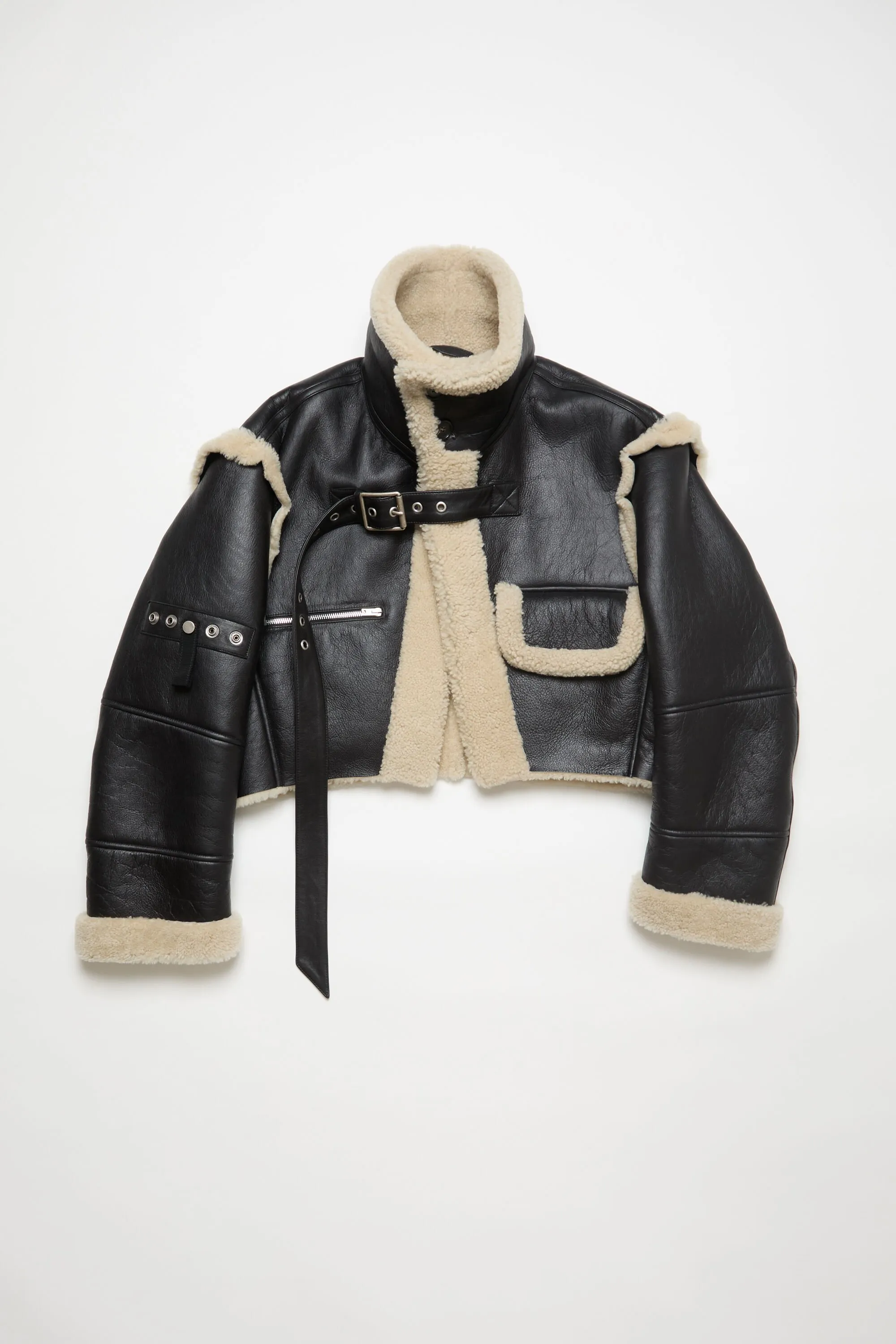 Shearling buckle jacket