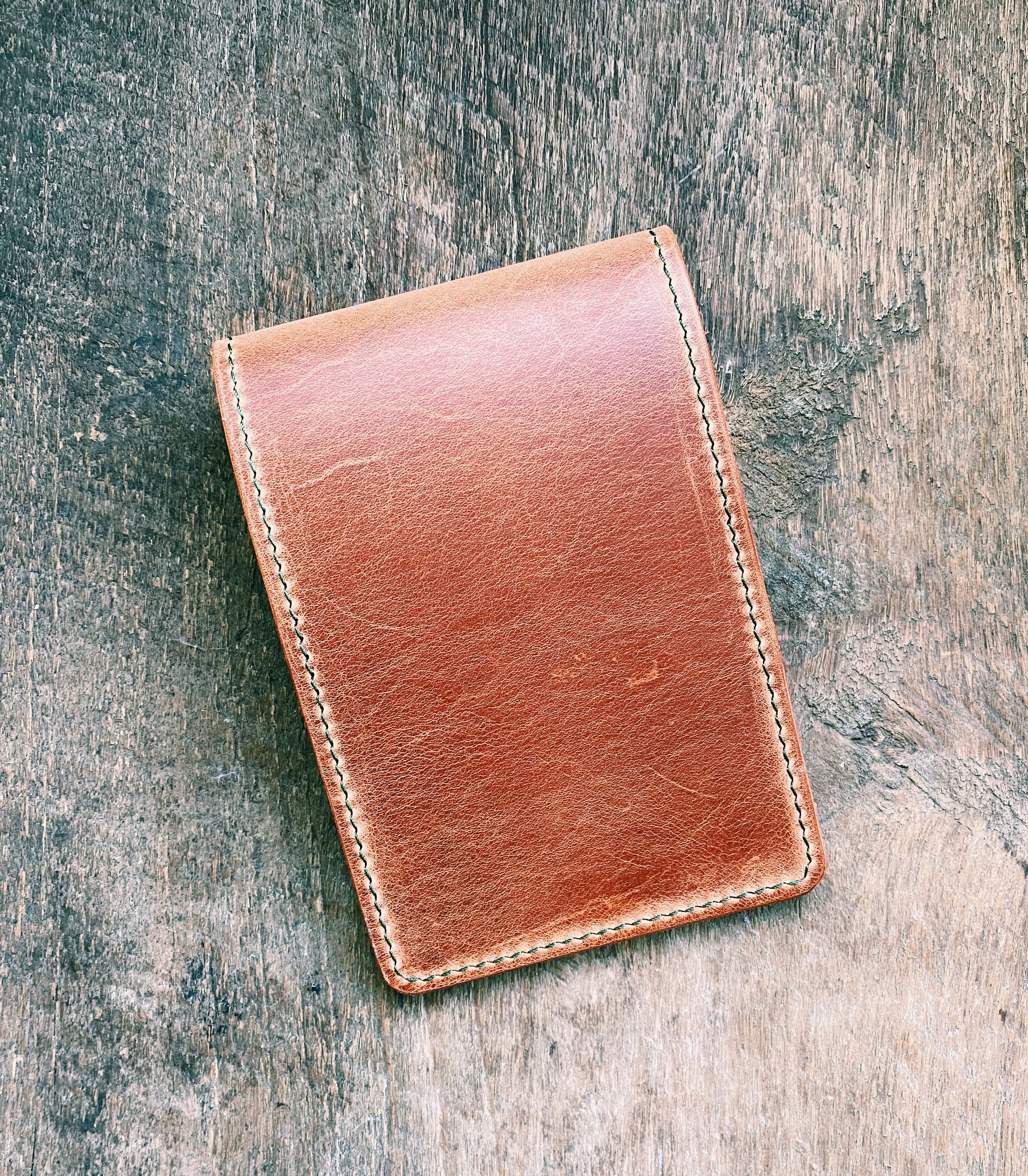 Single Barrel Collection  Golf Scorecard Holder / Yardage book cover in Aragona English Tan