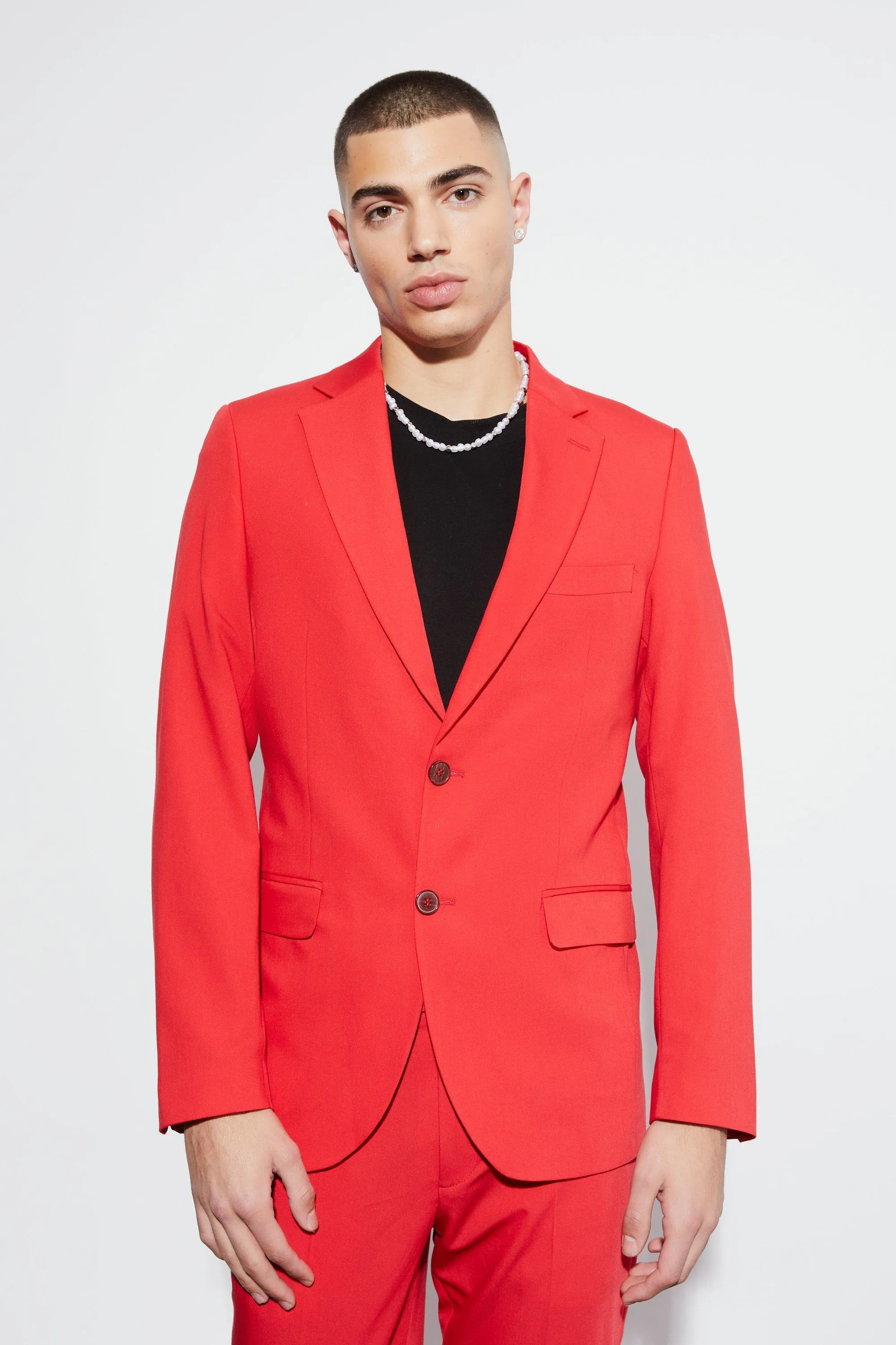 Skinny Fit Single Breasted Blazer