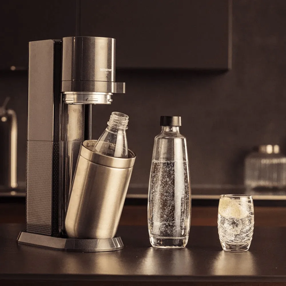 Sodastream DUO Starter Pack Soft Fizzy Drink Sparkling Maker Soda Stream Quick Connect