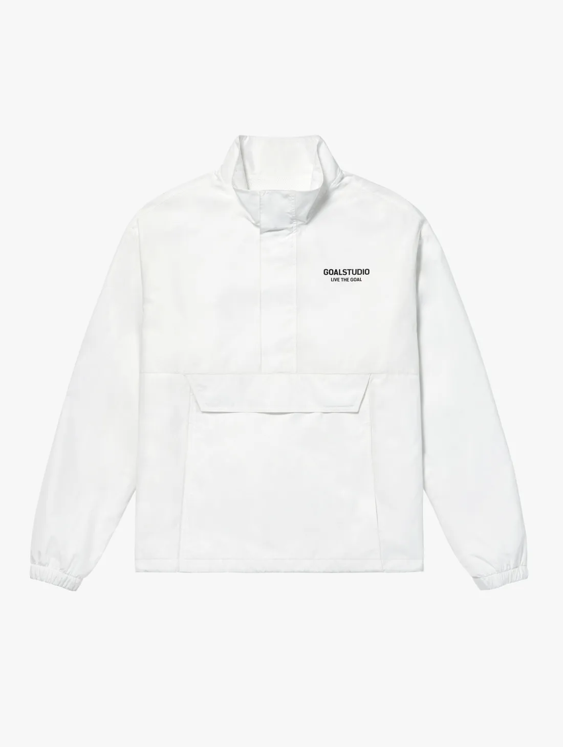 STRETCH WOVEN ANORAK-WHITE