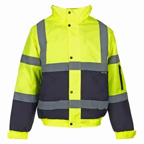 Supertouch Hi Vis 2 Tone Bomber Jacket