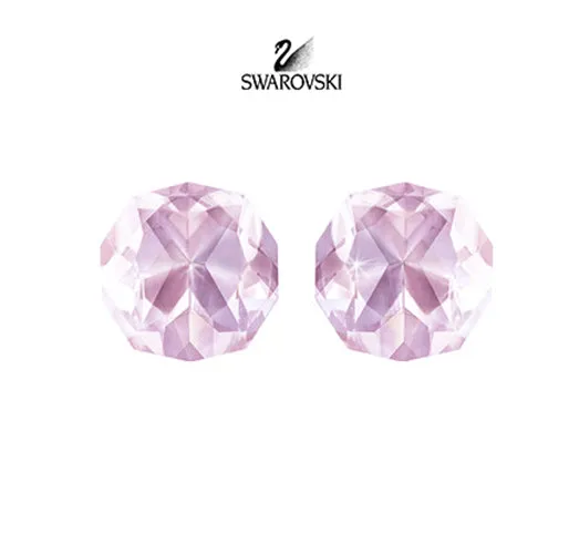 Swarovski Rosaline Crystal POINTS OF LIGHT  Pierced Earrings Studs #5136661