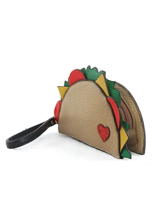 Taco Wristlet Purse 