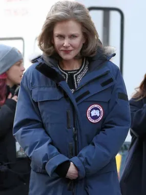 The Goldfinch Nicole Kidman Hooded Parka Coat - New American Jackets