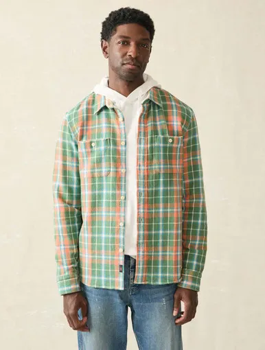 The Surf Plaid Flannel Shirt | Faherty