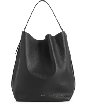 Totême Belted tote black grain