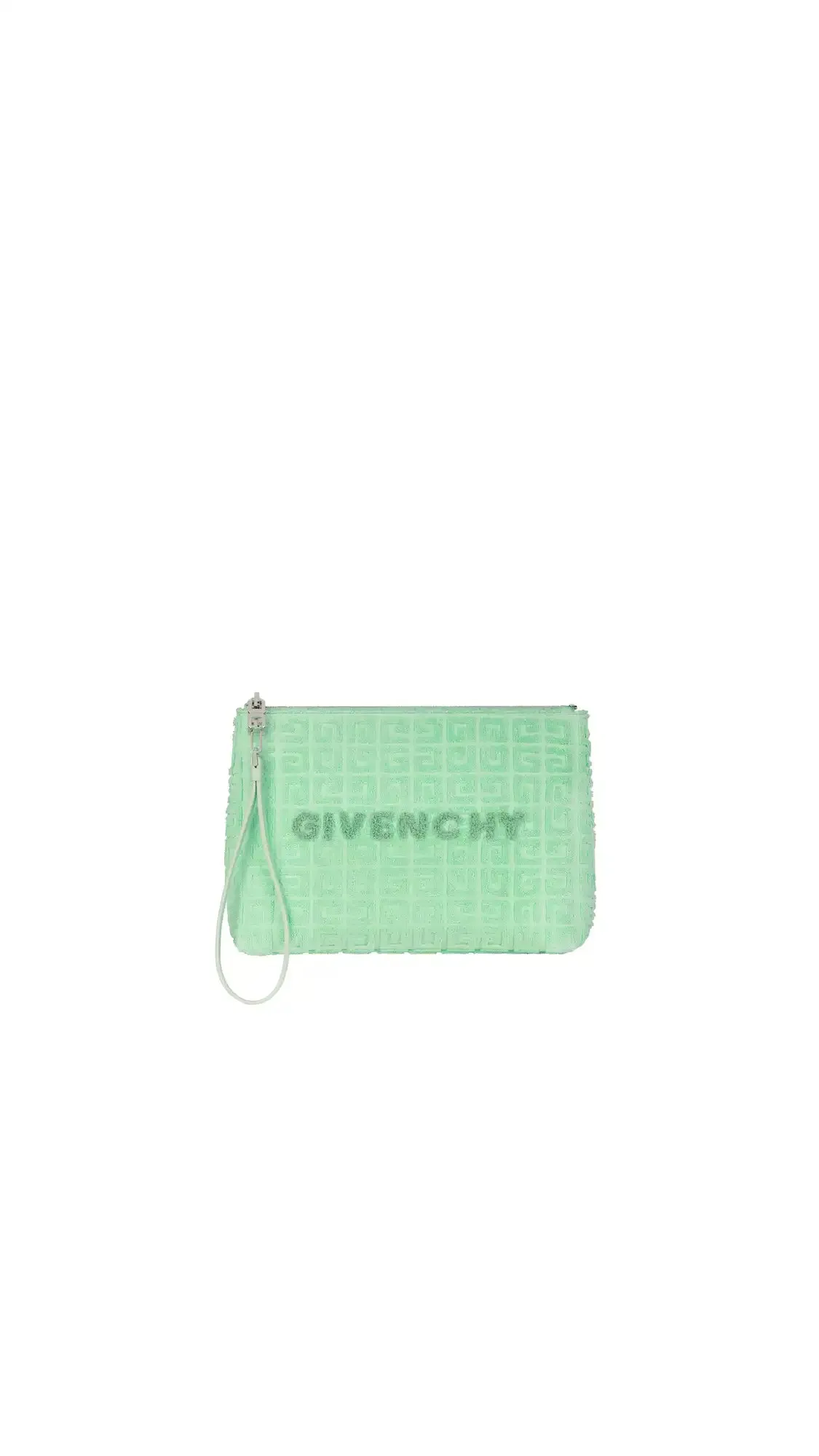 Travel Pouch In 4G Cotton Towelling - Aqua Green