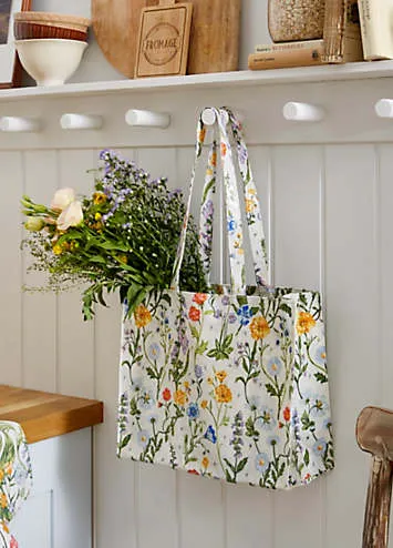 Ulster Weavers Finch & Flower Medium Shoulder PVC Shopper Bag | Grattan