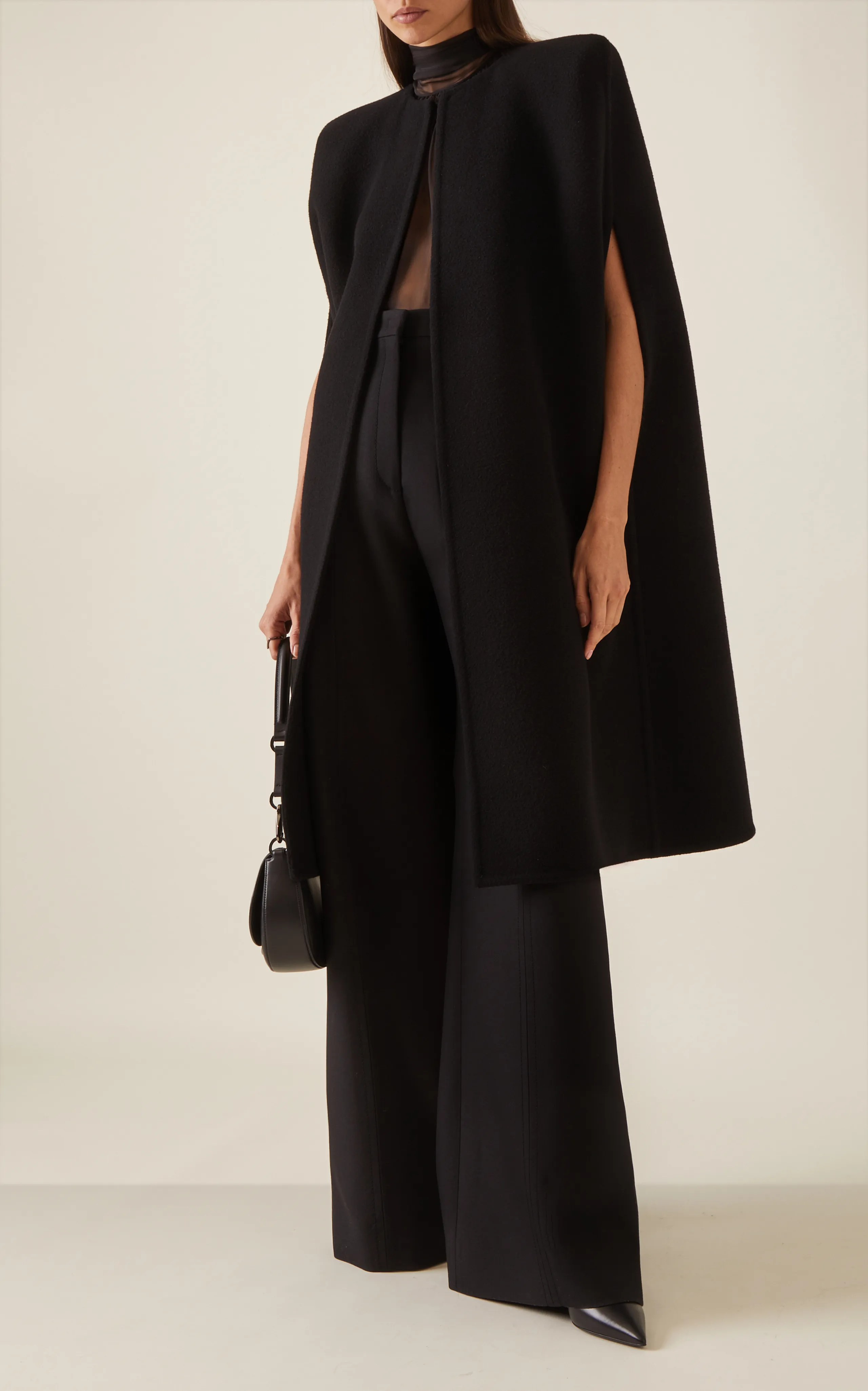 Valentino Garavani Broad-Shouldered Wool-Cashmere Cape