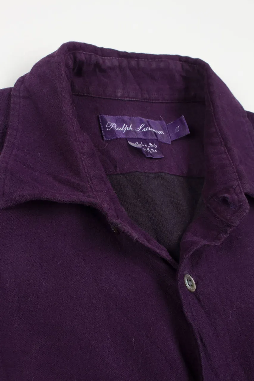 Vintage Plum Ralph Lauren Flannel Shirt 3480