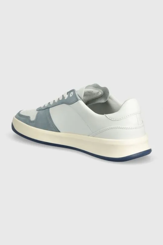 VOR leather sneakers 5A blue color 5A.Miamiblau