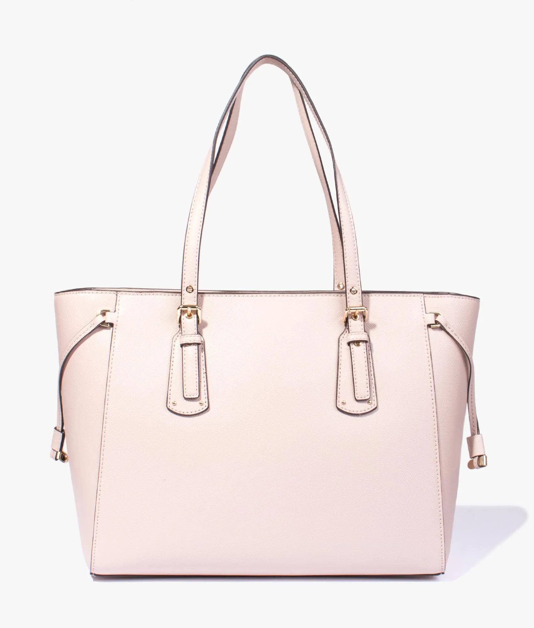 Voyager leather shopper in soft pink