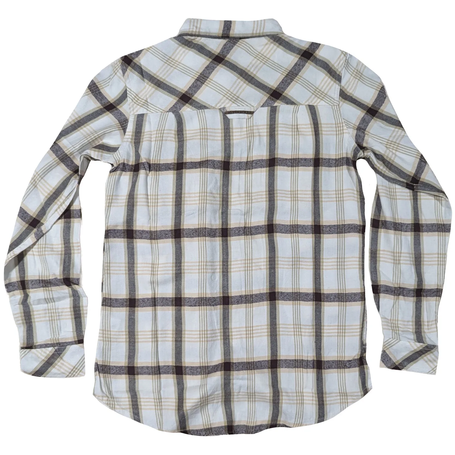 WOMEN’S FLYSHACKER HUGGABLE FLANNEL – Eggshell/Black