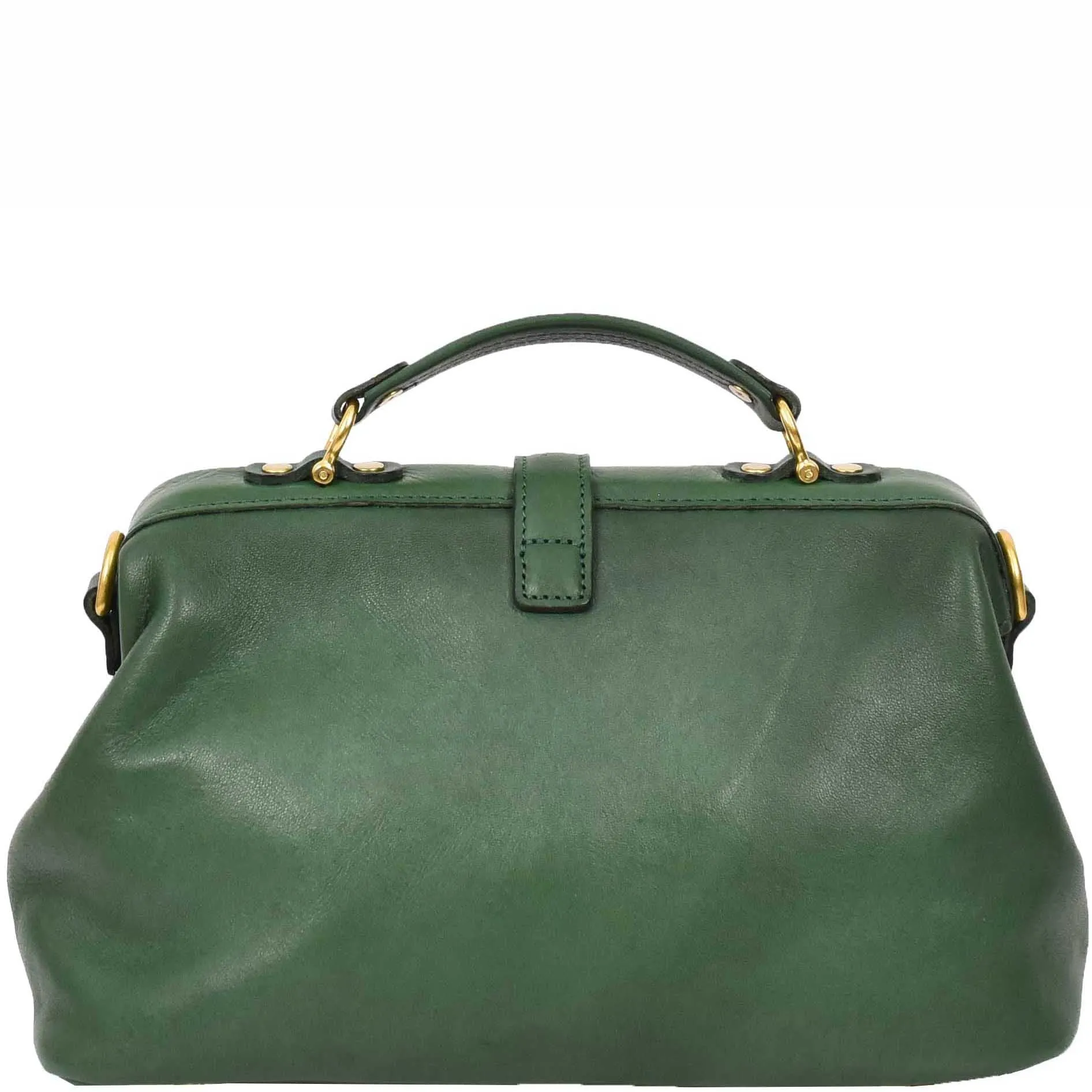 Womens Real Leather Bag Doctor Handbag HOL848 Green