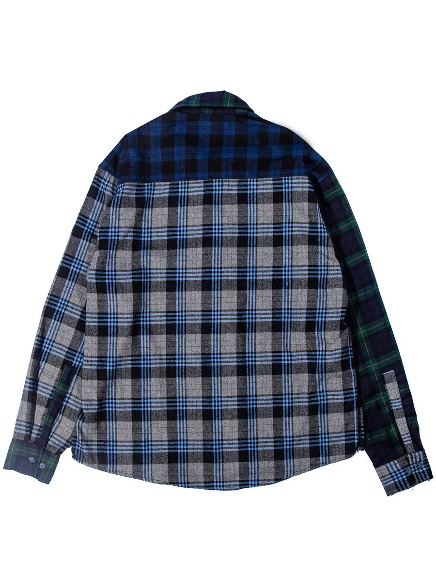 Woodensun Square Cult L/S Flannel Shirt - Green Multi