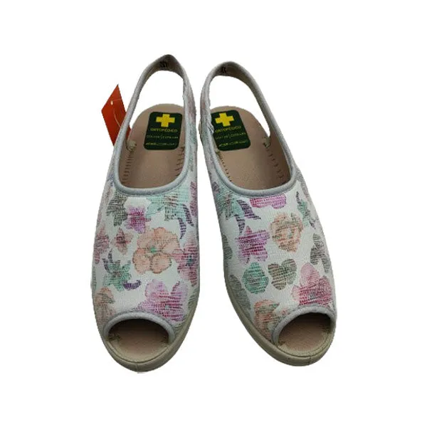 Zapatilla elástica de flores Doctor Cutillas