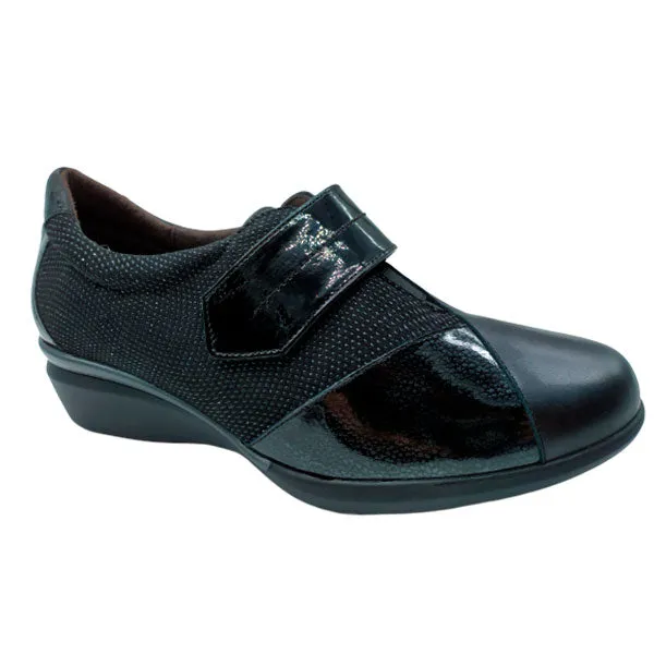 Zapato de velcro combinado de charol Doctor Cutillas